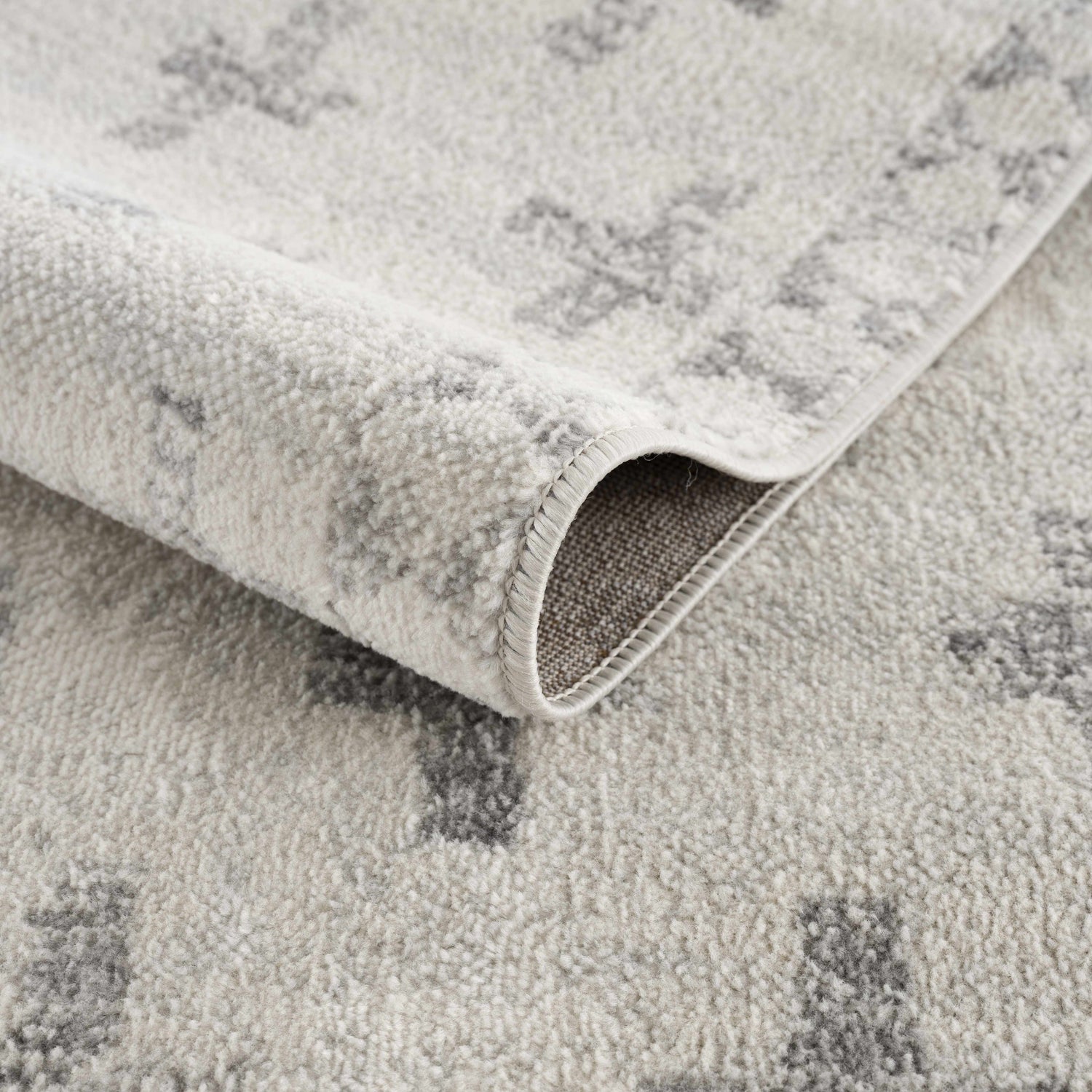 Tigris Swiss Cross Ivory&amp;Gray Area Rug