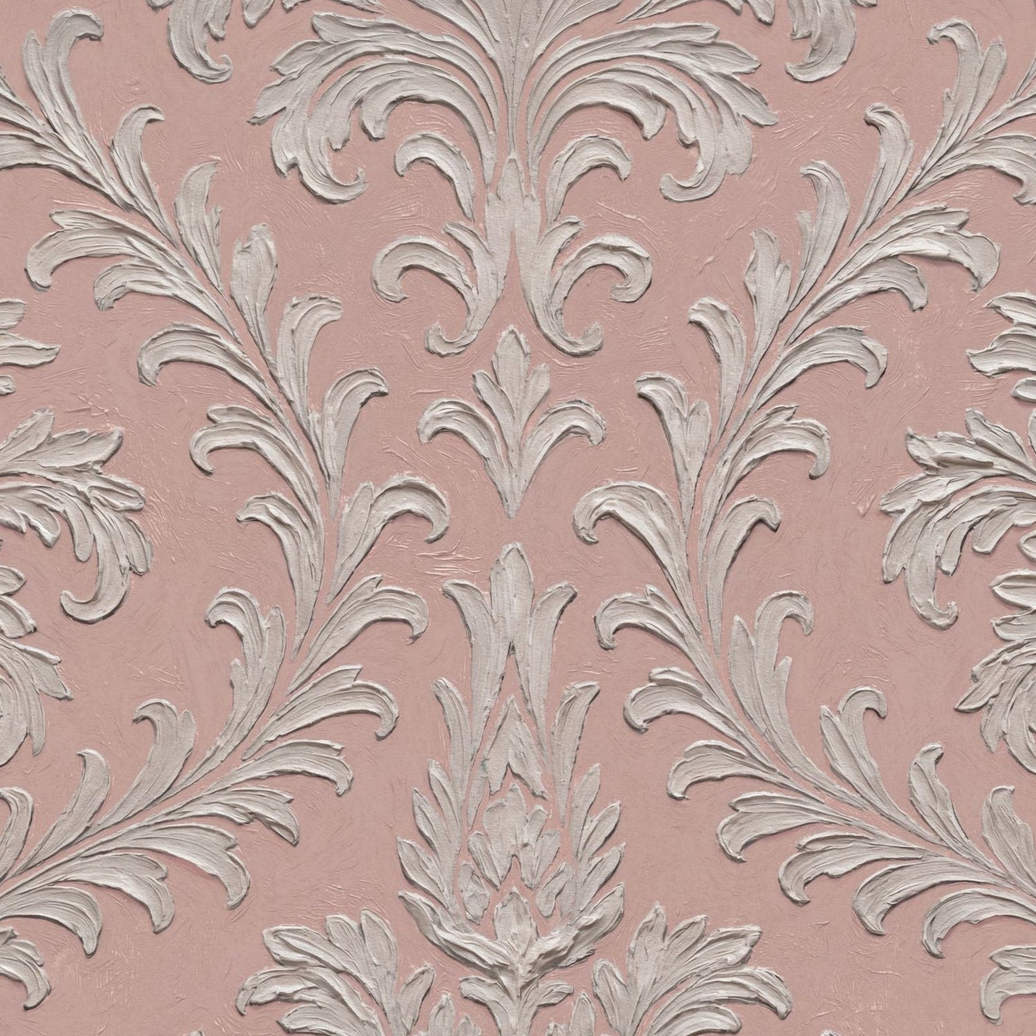 Daphne Brocade (Blush) Wallpaper