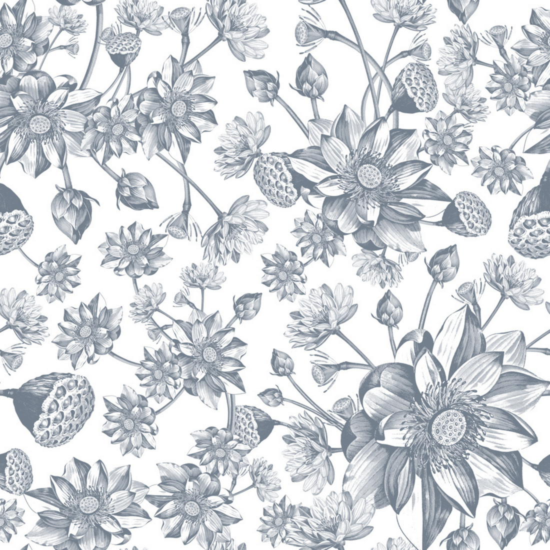 Denim Fields Wallpaper