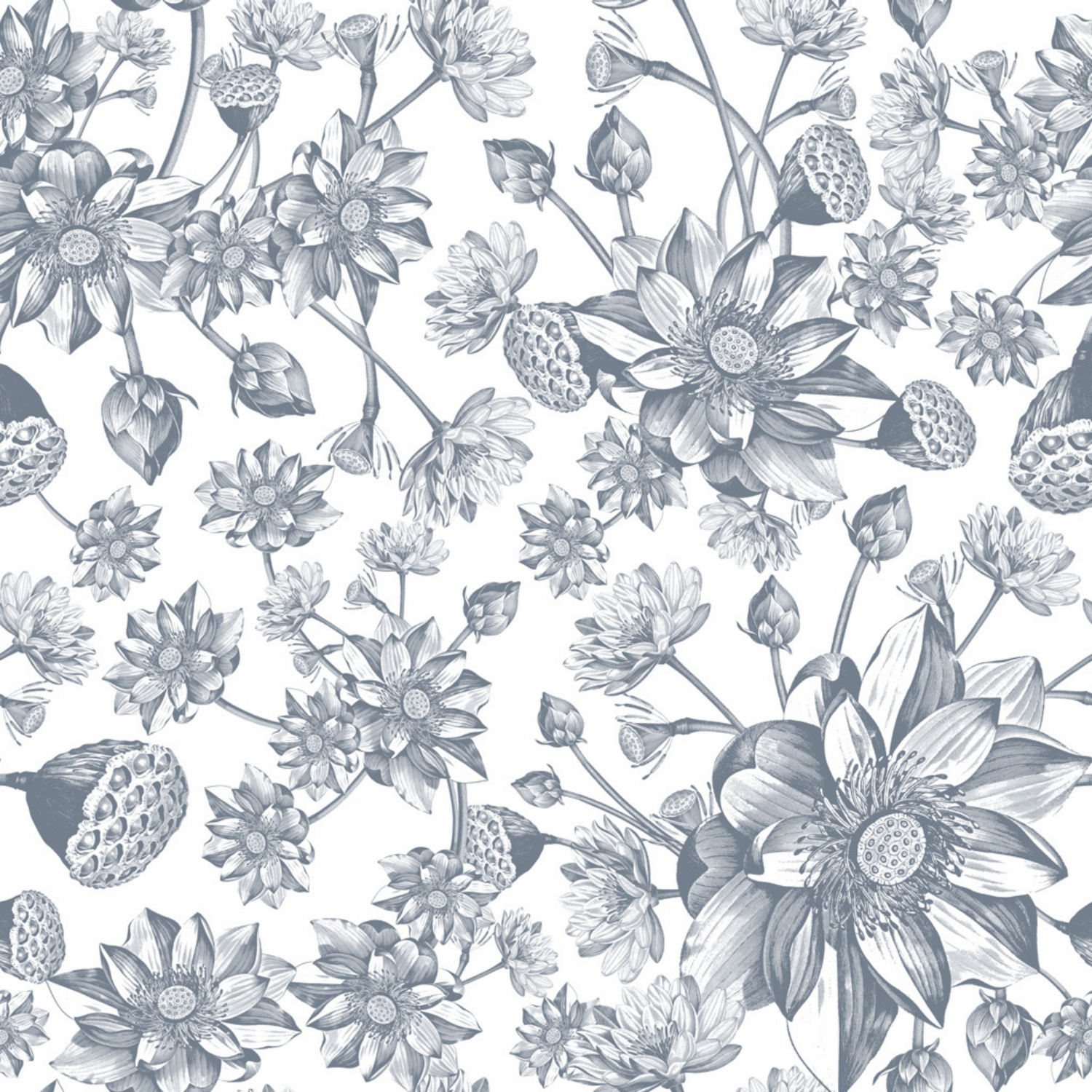 Denim Fields Wallpaper
