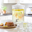 Sleek Crystal Beverage Dispenser, 12qt;