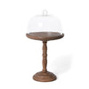 Elevated Wood Server with Glass Dome, 20