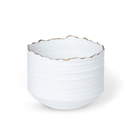 Gilded Organic Edge Pot, 8