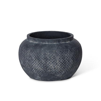 Yucca Cement Rotund Pot, 15