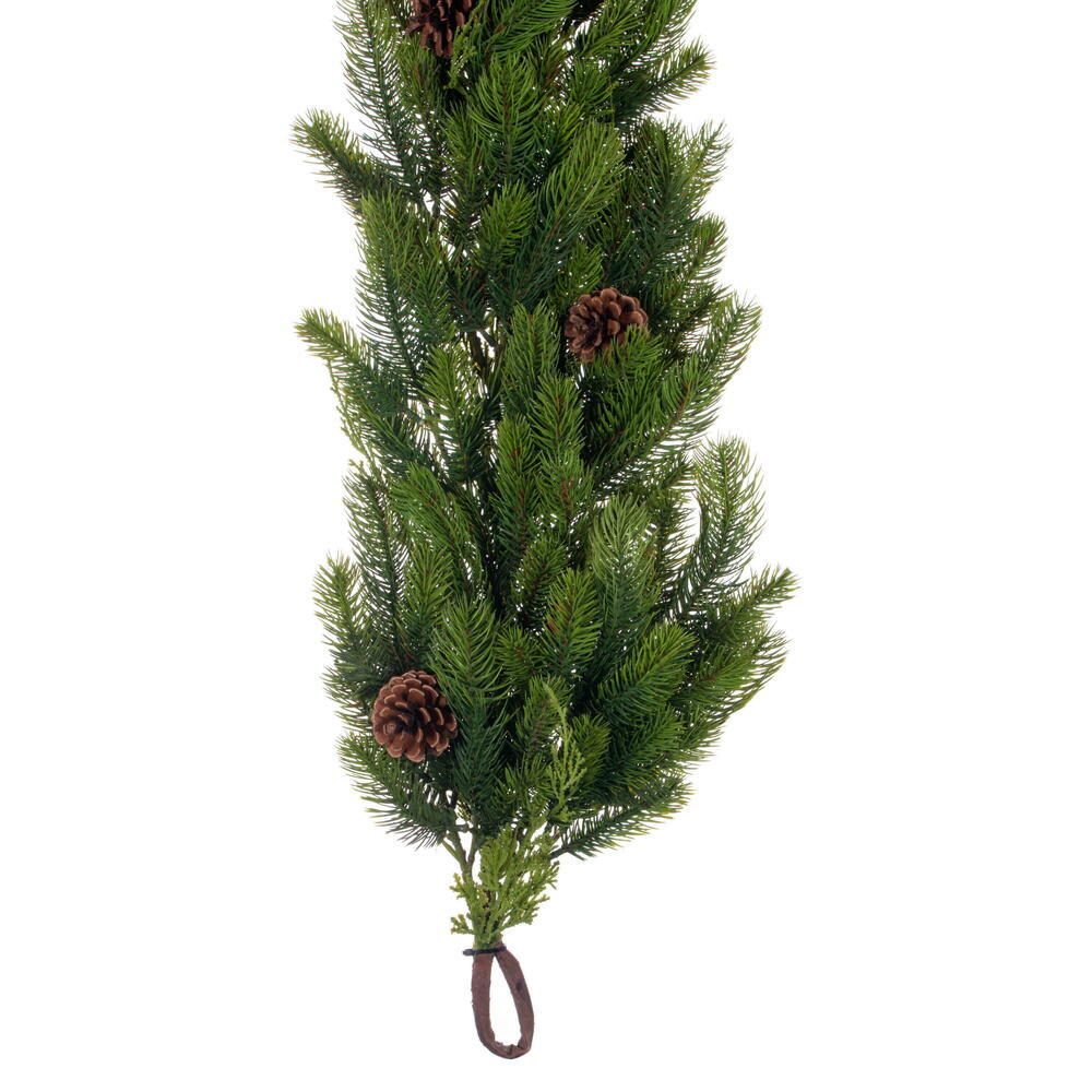 Holiday Pine Garland with Cones
