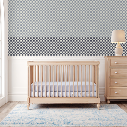 Eli (Blue) Wallpaper - 8 FT H X 17.4 FT W LUXE