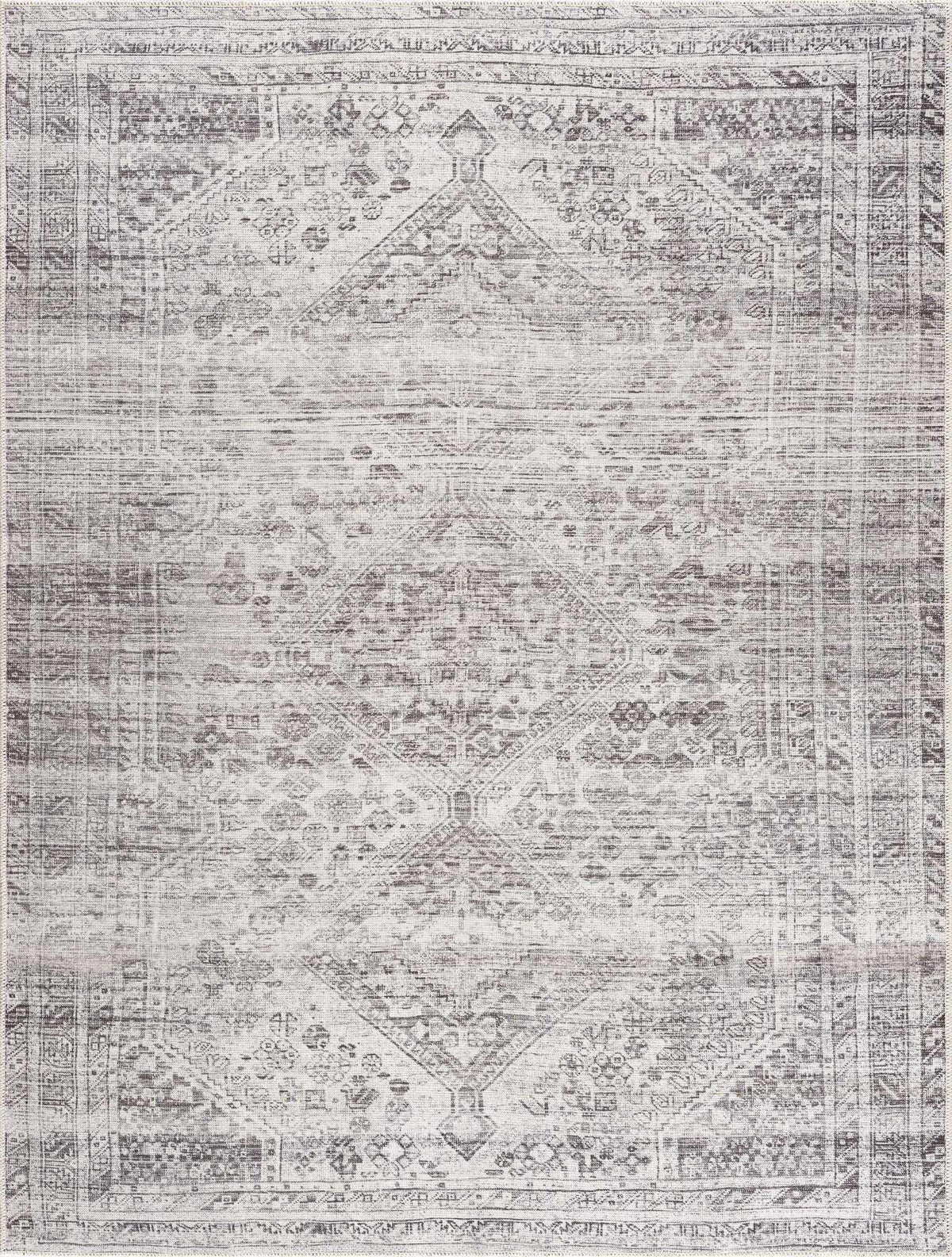 Nadie Blue Gray Medallion Area Rug - Clearance