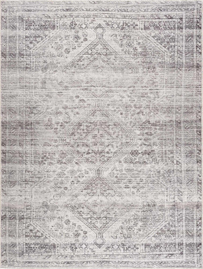 Nadie Blue Gray Medallion Area Rug - Clearance