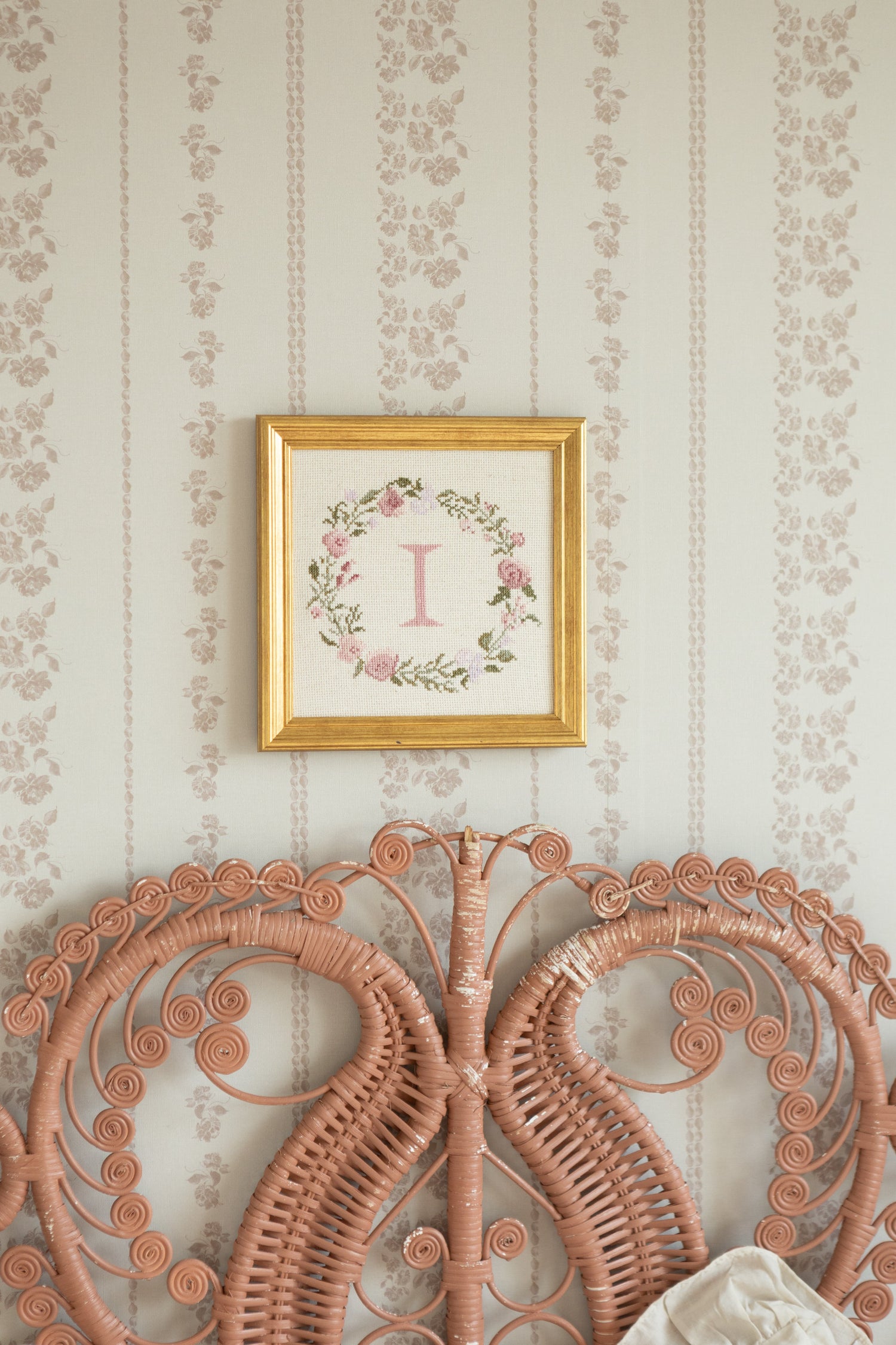 Roselle Stripe Wallpaper by Safari Natalia x Taddy Mikelaites