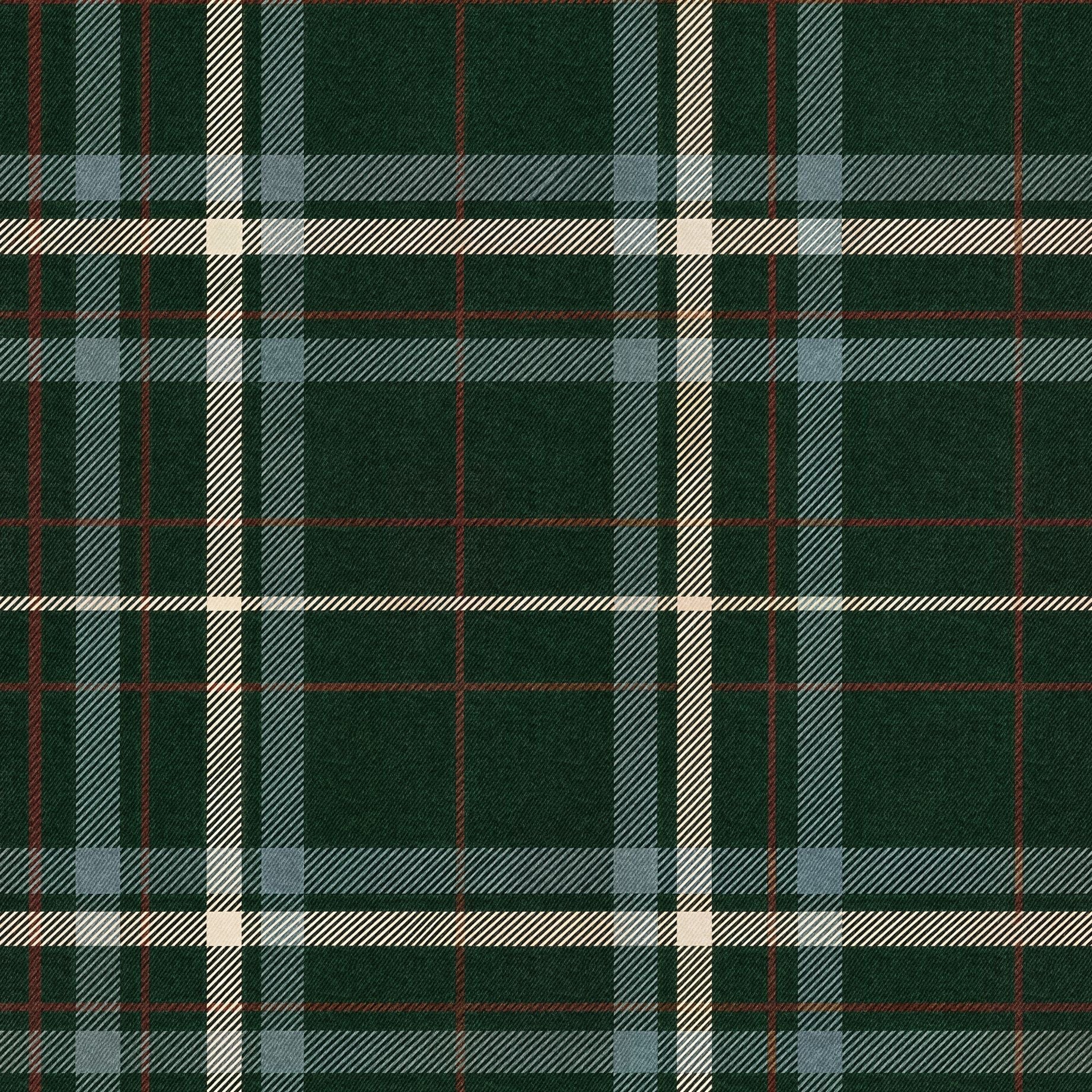 Emerald Plaid Wallpaper