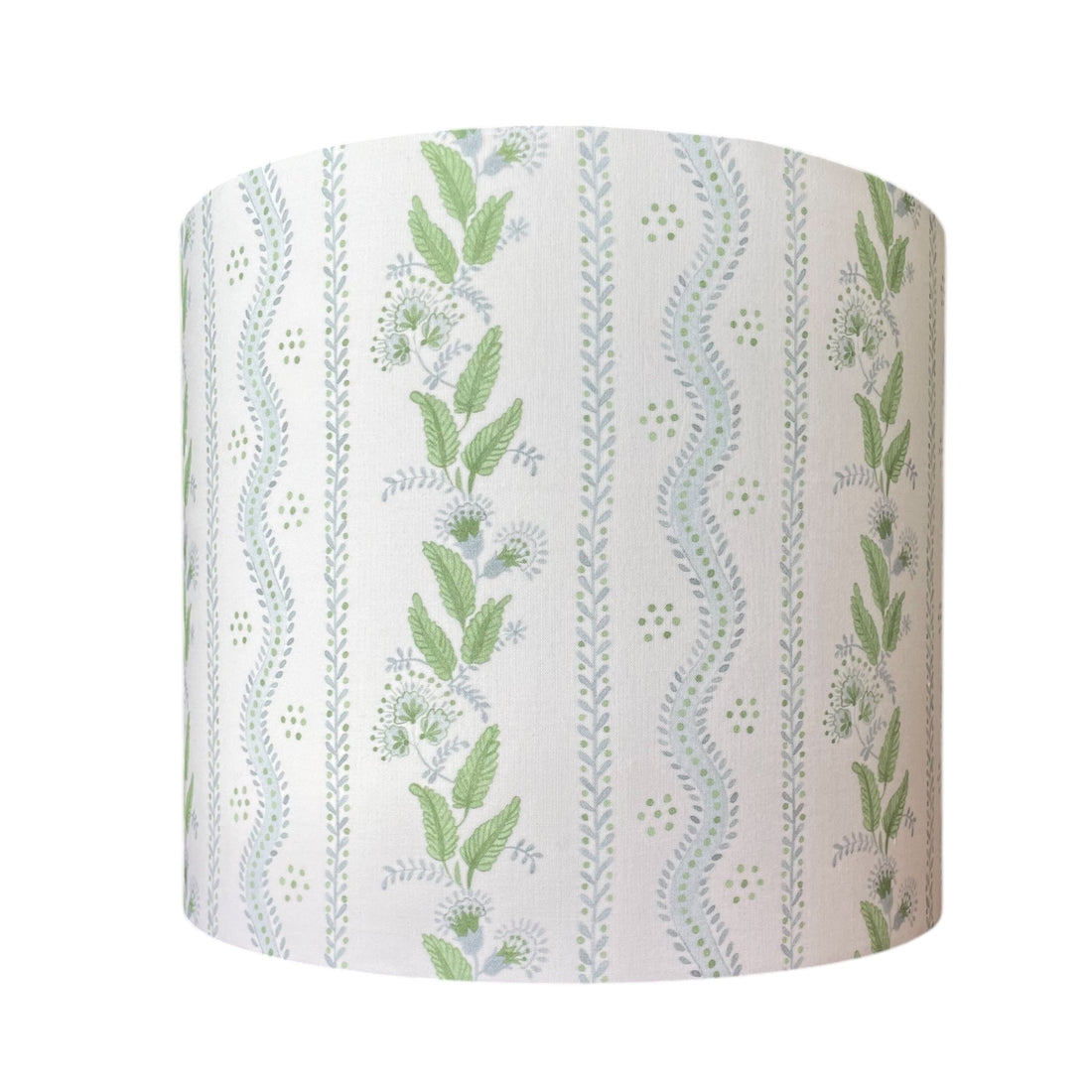 Blue and Green Lampshade in Emma Stripe