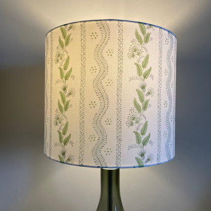 Blue and Green Lampshade in Emma Stripe