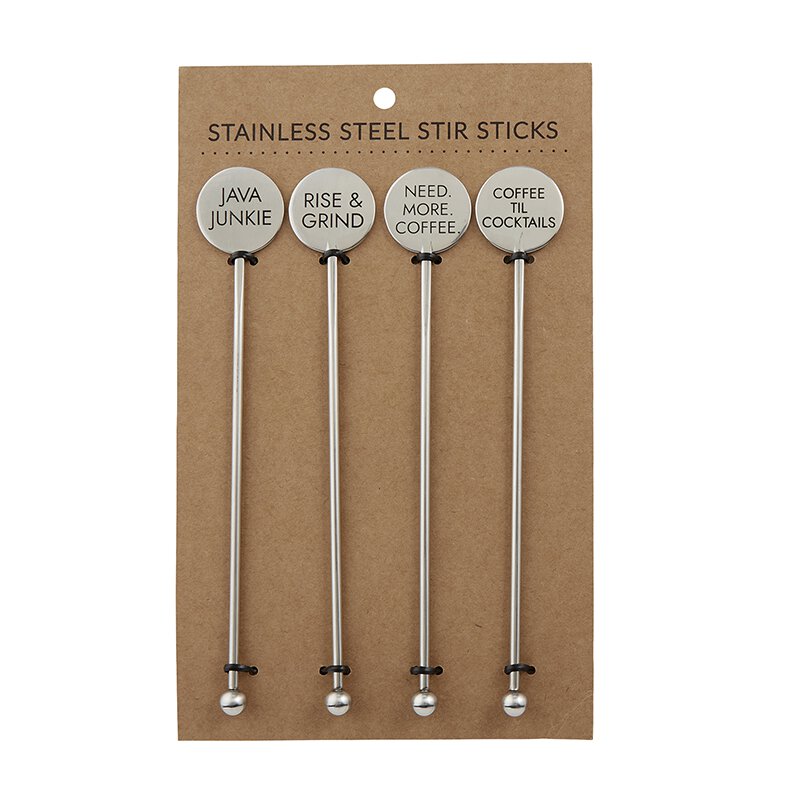 Stainless Steel Stir Sticks - Coffee