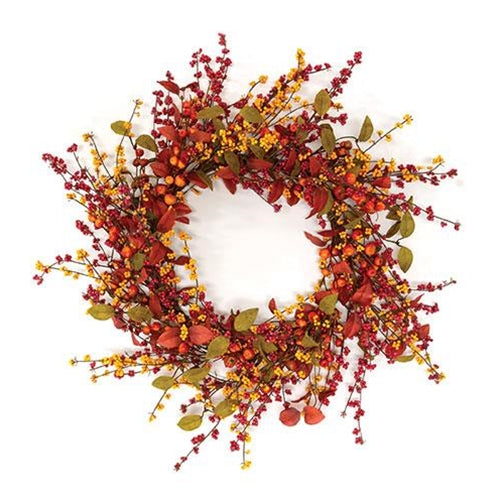 Bountiful Berries & Leaves Wreath, 24