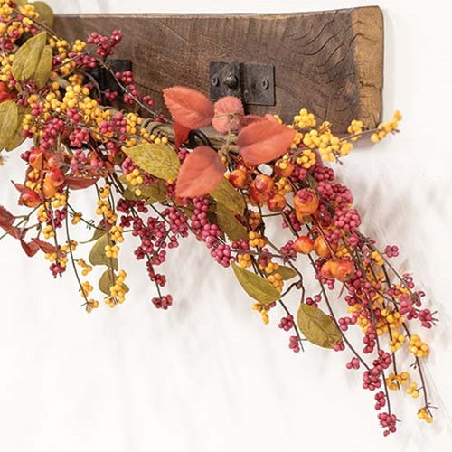 Bountiful Berries & Leaves Garland, 5ft