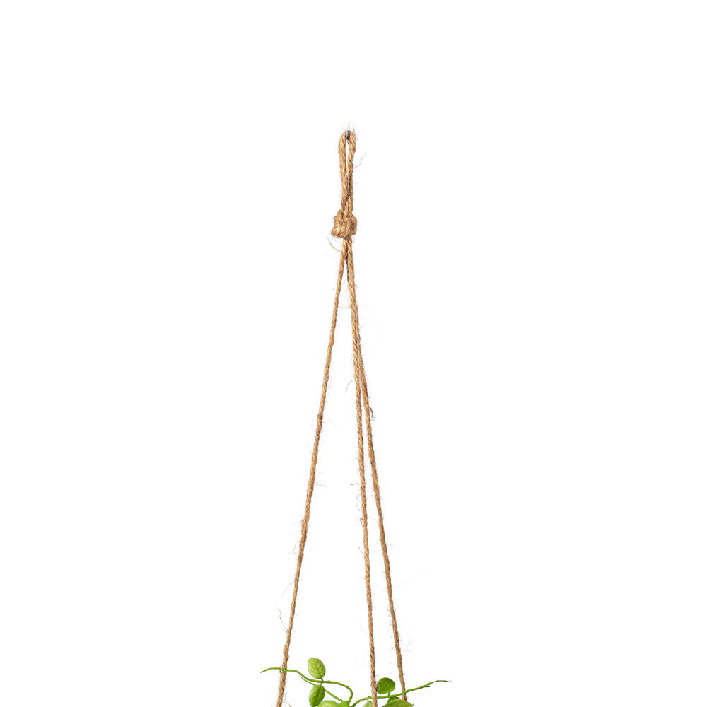 29" Artificial Green Mini Leaf Ivy in Hanging Pot