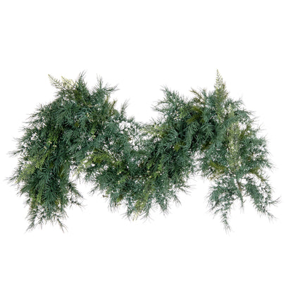 6 Foot Mixed Fern Cedar Garland