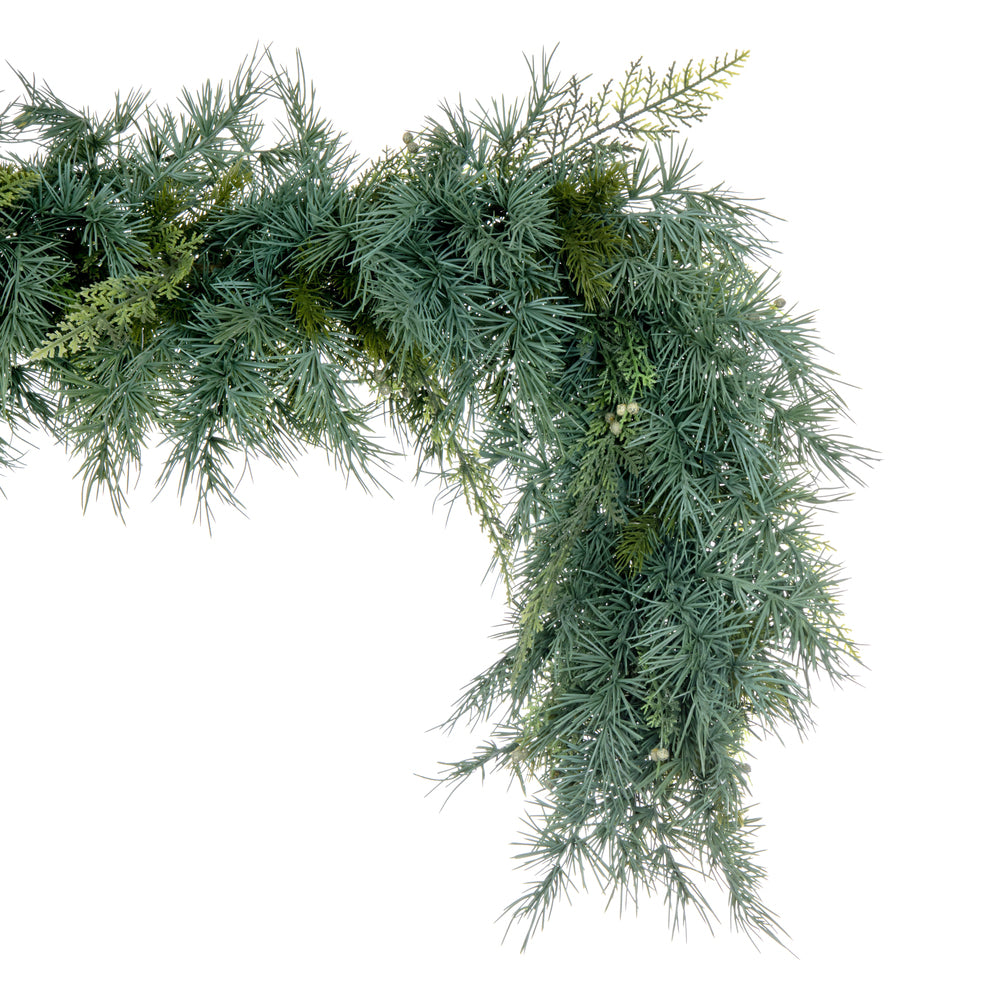 6 Foot Mixed Fern Cedar Garland