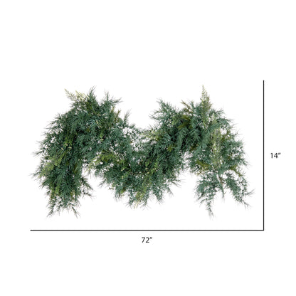 6 Foot Mixed Fern Cedar Garland