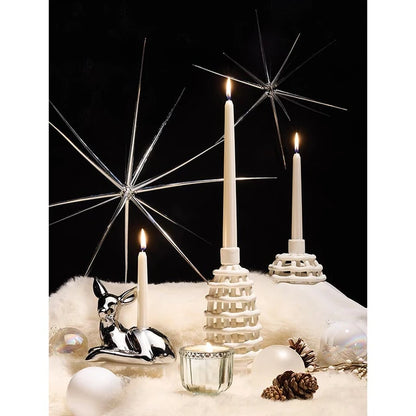 Silver Doe Candle Holder