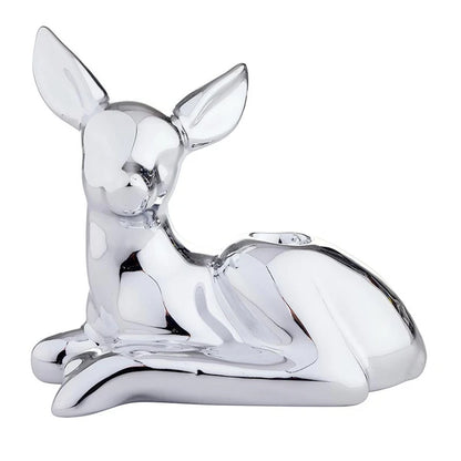 Silver Doe Candle Holder