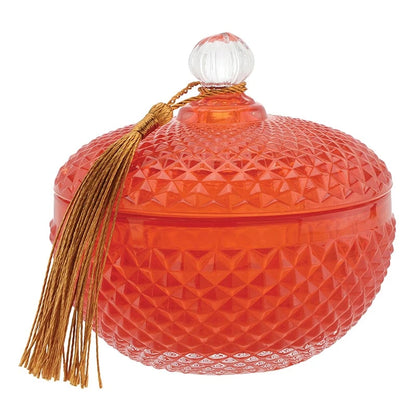 Red Glass Jar