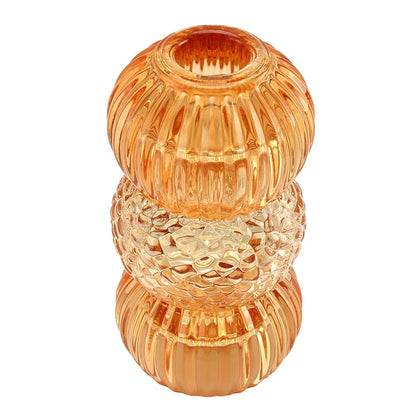Golden Beaded Candle Holder - Large