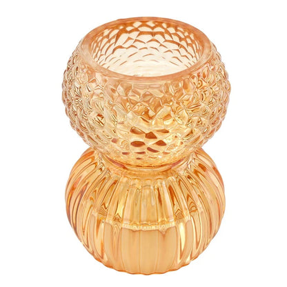 Golden Beaded Candle Holder - Small