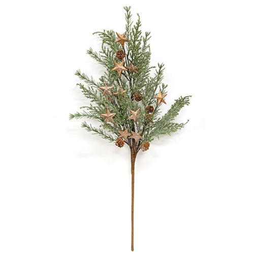 Starry Winter Mixed Pine Spray - 29"
