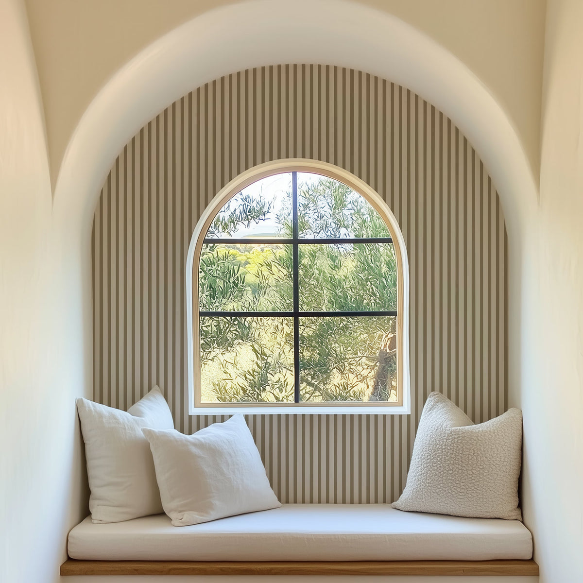 Finn Stripe in Taupe