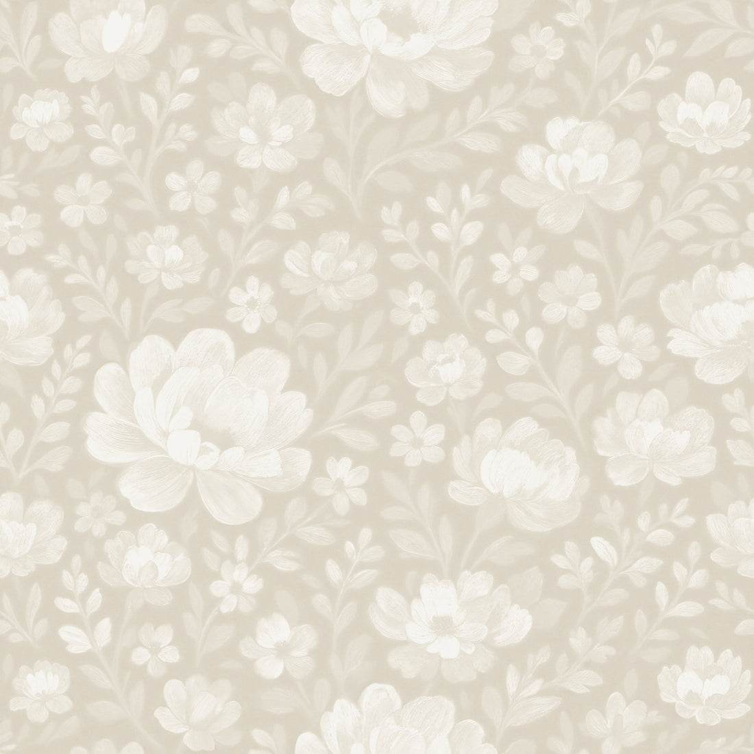 Floriola (Cream) Wallpaper