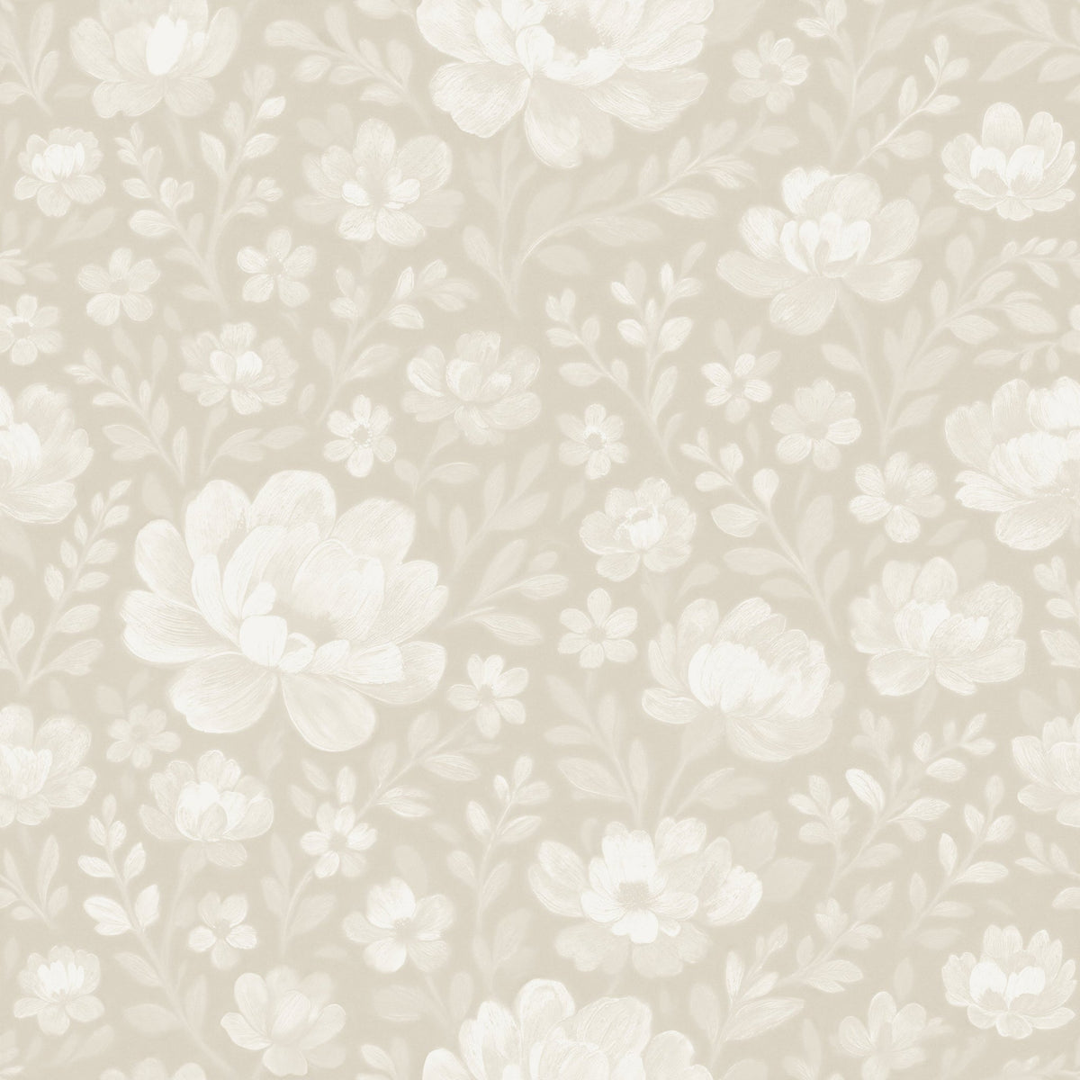 Floriola (Cream) Wallpaper