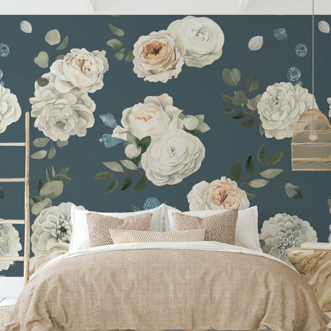 Forget Me Not Wallpaper - 10 FT H X 12.5 FT W LUXE P&amp;S