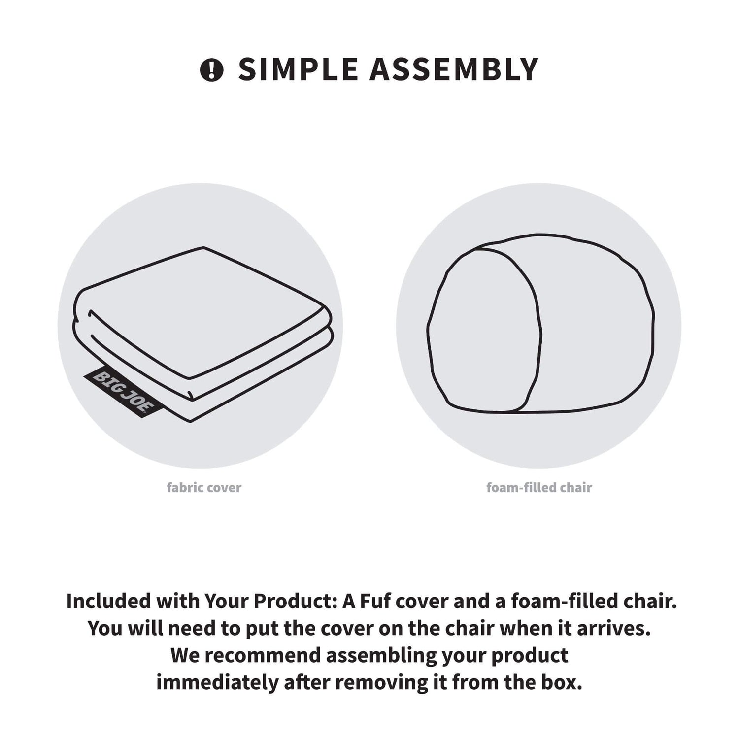 Fuf® 8Ft Giant Bean Bag