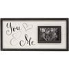 You & Me Framed Sign With Picture Frame, 12x24