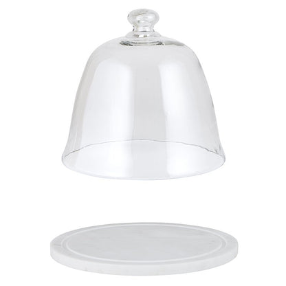 Marble + Glass Dome Cake Plate