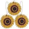 3/Set, Wooden Sunflower Ornaments