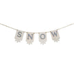 Horizontal Snow Tag Garland