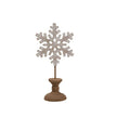 3/Set, Distressed Wooden Snowflake Spindles