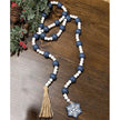 Snowflake Charm Beaded Garland