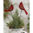 2/Set, Family & Peace Cardinal Wooden Plant Stakes