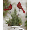 2/Set, Family & Peace Cardinal Wooden Plant Stakes