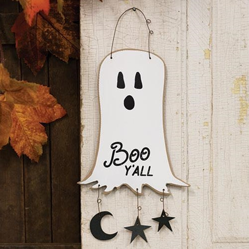 Boo Y'all Ghost Moon & Stars Hanger