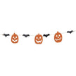 Wooden Jack O Lantern & Bat Garland