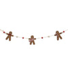 Wooden Gingerbread & Beads Garland