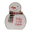 Baby It's Cold Outside Chunky Snowman Sitter