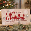 Feliz Navidad Snowflakes Box Sign