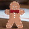 Extra Chunky Wooden Bow Tie Gingerbread Sitter