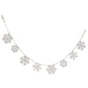 White Glittered Snowflake Garland