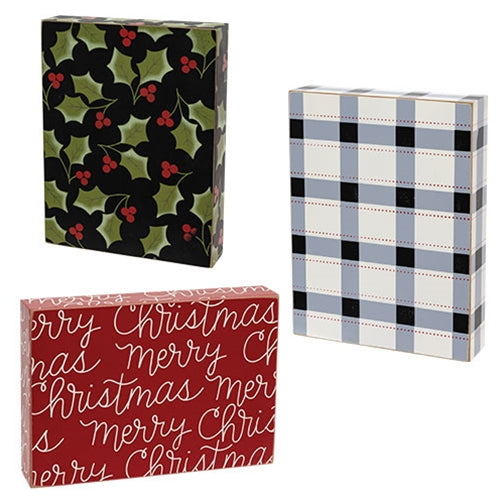 3/Set, Nesting Christmas Gift Box Risers